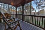 Mountain views to enjoy while relaxing on the deck
